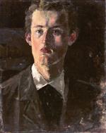 Edvard Munch  - Bilder Gemälde - Self-Portrait