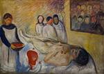 Edvard Munch  - Bilder Gemälde - Self-Portrait on the Operating Table