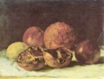 Gustave Courbet - Bilder Gemälde - Granatäpfel