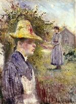 Edvard Munch  - Bilder Gemälde - Sisters in the garden