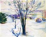Edvard Munch  - Bilder Gemälde - Snow