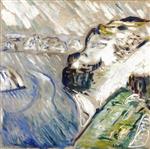 Edvard Munch  - Bilder Gemälde - Snow Storm by the Sea