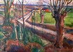 Edvard Munch  - Bilder Gemälde - Spring Day in Jeløya