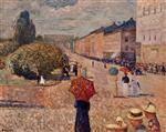 Edvard Munch  - Bilder Gemälde - Spring Day on Karl Johann