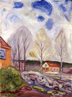 Edvard Munch  - Bilder Gemälde - Spring in Åsgårdstrand