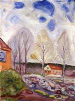 Edvard Munch  - Bilder Gemälde - Spring in Åsgårdstrand