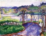 Edvard Munch  - Bilder Gemälde - Spring Landscape