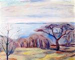 Edvard Munch  - Bilder Gemälde - Spring Landscape
