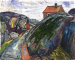 Edvard Munch  - Bilder Gemälde - Spring Work in the Skerries