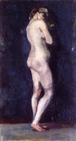 Edvard Munch  - Bilder Gemälde - Standing Female Nude