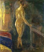 Edvard Munch  - Bilder Gemälde - Standing Nude