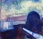 Edvard Munch  - Bilder Gemälde - Starry Night