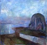 Edvard Munch  - Bilder Gemälde - Starry Night