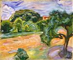 Edvard Munch  - Bilder Gemälde - Summer at Ekely