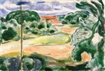 Edvard Munch  - Bilder Gemälde - Summer at Ekely