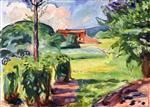 Edvard Munch  - Bilder Gemälde - Summer at Ekely