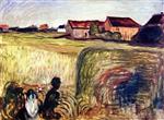 Edvard Munch  - Bilder Gemälde - Summer Night