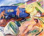 Edvard Munch  - Bilder Gemälde - Sunbathing