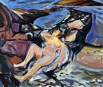 Edvard Munch  - Bilder Gemälde - Sunbathing