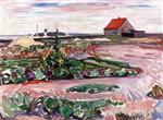 Edvard Munch  - Bilder Gemälde - The Coast near Lübeck