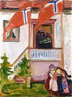 Edvard Munch  - Bilder Gemälde - The Funeral