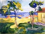 Edvard Munch  - Bilder Gemälde - The Garden in Åsgårdstrand