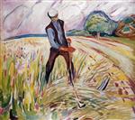 Edvard Munch  - Bilder Gemälde - The Haymaker