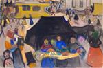 Edvard Munch  - Bilder Gemälde - The Hearse on Potsdamer Platz