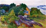 Edvard Munch  - Bilder Gemälde - The House by the Fjord