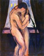 Edvard Munch  - Bilder Gemälde - The Kiss