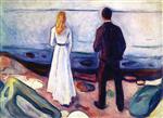 Edvard Munch  - Bilder Gemälde - The Lonely Ones