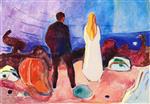 Edvard Munch  - Bilder Gemälde - The Lonely Ones