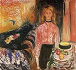 Edvard Munch  - Bilder Gemälde - The Murderess