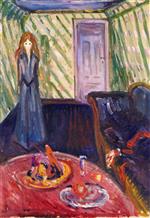 Edvard Munch  - Bilder Gemälde - The Murderess