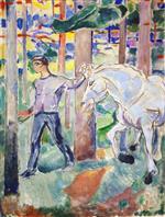 Edvard Munch  - Bilder Gemälde - The Pathfinder