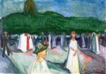 Edvard Munch  - Bilder Gemälde - The Promenade