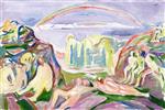 Edvard Munch  - Bilder Gemälde - The Rainbow