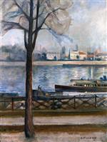 Edvard Munch  - Bilder Gemälde - The Seine at Saint-Cloud