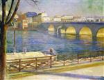 Edvard Munch  - Bilder Gemälde - The Seine at Saint-Cloud