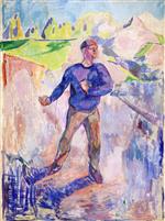 Edvard Munch  - Bilder Gemälde - The Sower