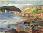 Edvard Munch  - Bilder Gemälde - The Tonsbergfjord