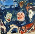 Edvard Munch  - Bilder Gemälde - Three Men