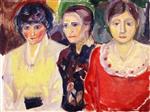 Edvard Munch  - Bilder Gemälde - Three Women