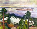 Edvard Munch  - Bilder Gemälde - Train Smoke