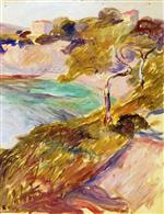 Edvard Munch  - Bilder Gemälde - Trees by the Mediterranean