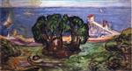 Edvard Munch  - Bilder Gemälde - Trees on the Shore