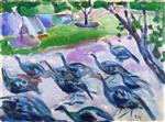 Edvard Munch  - Bilder Gemälde - Turkeys