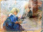 Edvard Munch  - Bilder Gemälde - Two Children