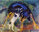 Edvard Munch  - Bilder Gemälde - Two Dogs