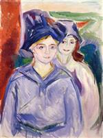 Edvard Munch  - Bilder Gemälde - Two Models